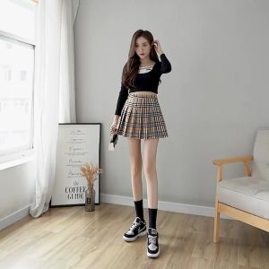 KARAKOREA 812 Tennis Skirt/Rok mini/Rok pendek ada celana/Pleated skirt/Rok tenis/Rok lipit