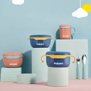 KOTAK MAKAN SUP GAGANG/ BEKAL MAKAN / TEMPAT MAKAN SUP ANAK STAINLESS STELL 304 / KIDS LUNCH BOX SET PREMIUM ( TD ) 550MILI HIG H QUALITY BPA FREE