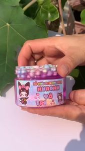 Kuromi Vô Tri Slime Trong Suốt Màu Tím Dễ Thương - Đồ Chơi Slime Kim Tuyến Slime Giòn Có Charm Hoạt Hình Giảm Stress