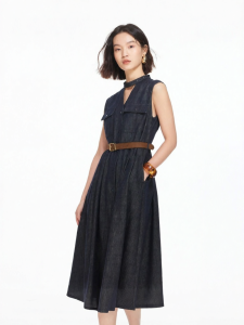 Vero Moda | Đầm Cotton Dây Kéo Hở Lỗ Thoáng Mát