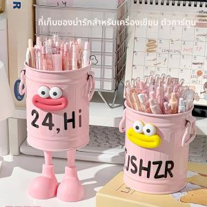 ที่ใส่ปากกาการ์ตูนดีไซน์สวยงาม - ของตกแต่งโต๊ะทำงานสำหรับนักเรียน - ที่เก็บเครื่องเขียนน่ารักขนาดใหญ่