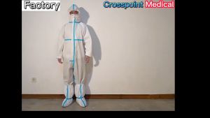 PPE Suit Hospital Isolation Gown CROSSPOINT