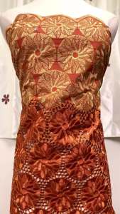 Clearance Sale Embroidery Nigerian Cotton Lace Fabric 2024 High Quality Swiss Voile Lace African Fabric 5Yards for Women A3484
