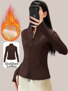 YANSE | Windproof Thickened Fleece Yoga Jacket Women