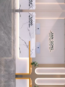 Modern Minimalist Front Desk Reception Counter Bar Cashier Counter Beauty Salons Milk Tea Shops