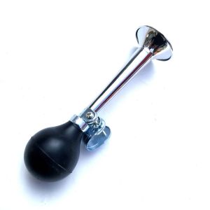 Anti-rust 9 inches Bike Horn Classic POTPOT Horn Chrome Plating Vintage Bicycle Metal Air Horn