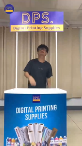 DPS Promotional Booth PVC Collapsible Portable Event Kiosk Advertising Display Stand| Party Booth Stand with carrying bag white regular size