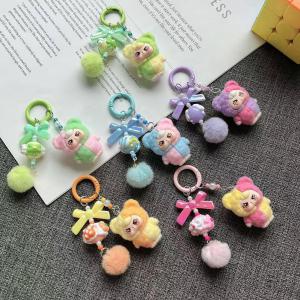 BABYTHREE Keychain Doll Couple Keyring Kawaii Cartoon Creative Bag Pendant Charms Backpack Decoration Gifts 2025 New