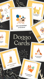 Cute Dog “Hope Your Birthday is Pawsome” Golden Retriever Corgi Pug Poodle Beagle Shih Tzu