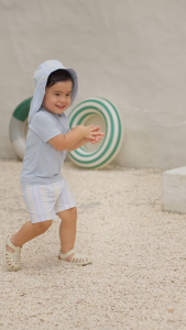Bộ bơi liền thân hai dây La Pomme sắc hè cá tính - Chất liệu Recycled Polyester mềm nhẹ nhanh khô – Bé gái - 6M - 5Y