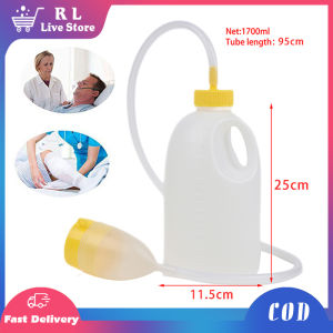 Man Urine Collector 1700ML Portable Silicone Urine Bottle With Pipe For Elderly Bedridden Patients Potty