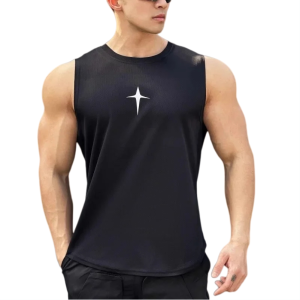 Summer Mens Sleeveless Vest Sport Tank Top Running Mesh Vests Fitness Undershirt Quick Drying Gym T-Shirt Men Breathable Tops