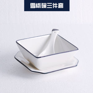 Bộ Bát Ăn Tráng Miệng Gốm Sứ Vẽ Tay Sáng Tạo Bát Nước Đường芋圆西米露 Bát Bát Yến Mạch Trái Cây Phong Cách Cổ Điển Hình Dạng Bất Đối Xứng