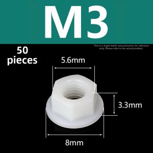 LANGSIMING | Nylon Hex Flange Nut With Washer Insulated Anti-Loosening