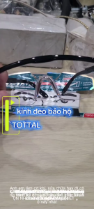 Kính bảo hộ lao động TOTAL TSP301 Kính chống giọt bắn chống tia UV trọng lượng nhẹ thoải mái
