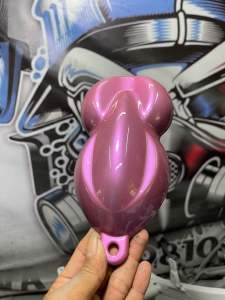 Cat PU effec pink blue warna yang segarkemasan 100ml