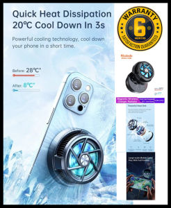 Mcdodo CH-2120 15W Magnetic Wireless Charger Radiator phone Gaming cooler for IP 14  13 12 11