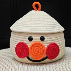 TENGYAGAO | Cute Decorative Cotton Rope Storage Basket