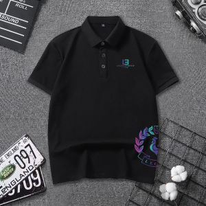 Trendy Rooster Mens Short Sleeve Polo Shirt Pure Cotton Summer Stylish Loose Collar Paul Large Size Top Fashionable Urban American Style