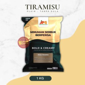 Serbuk Minuman 1 kg Rasa Tiramisu - PLAIN Tanpa Gula - JPS Powder Bubuk Instant