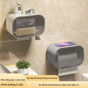 SIVASS | Kệ Để Giấy Vệ Sinh Treo Tường Không Cần Khoan Đục