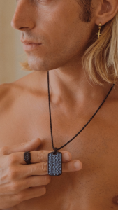 Emrys Liontin Set VICTOR Real Titanium Anti Karat Liontin Titanium Pria Wanita