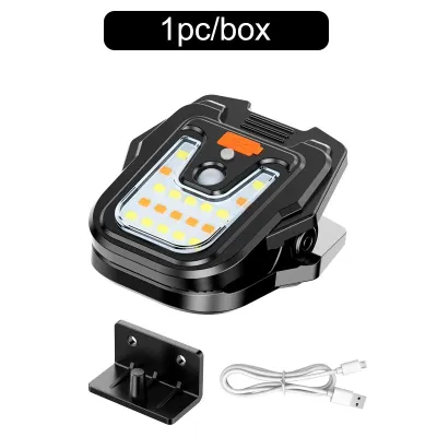 Outdoor LED solar lights clip on lights portable multifunctional sensor lights camping lights motion sensing 3-speed dimming wall lights 270 ° wide-angle wireless waterproof human body sensing clip on lights