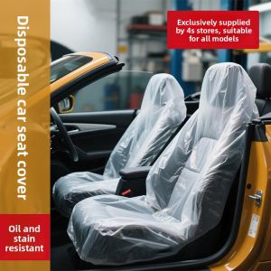 Car Seat Protection Covers Disposable Plastic Thickened Maintenance Car Repair Seat Cushion Guard Cover Five Seats Universal