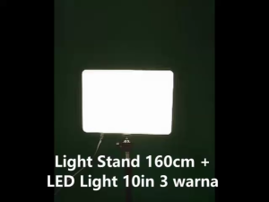 Zomei YN-160-10in - Light Stand dan LED Light 10 in Bisa diputar 360 derajat