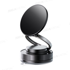SEAMETAL Vacuum Suction Magnetic Car Phone Holder 360° Adjustable Phone Mount for iPhone Xiaomi Samsung Huawei