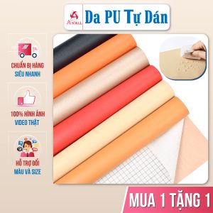 Miếng dán da PU tự dính bọc ghế sofa bọc ghế ô tô đồ da nội thất - Miếng dán kích thước lớn nhiều màu - Miếng dán bọc ghế sofa bị rách - Miếng da bọc ghế - Bọc da ghế ô tô kích thước 140*100cm