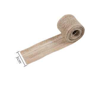 10yards 10mm-38mm Natural Vintage Jute Burlap Ribbon For Weddings Belt Strap Floristry Party Christmas Decoration DIY Gift Packi