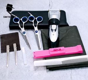 Hair Cutting Scissors Set Stainless Steel Flat&Thinning Shears Barber Salon Home Hair Styling Tools