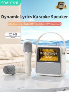 soaiy | Wireless KTV Microphone Speaker with Lyric Display