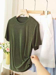 XIAOER | Áo Thun Linen TENCEL Mềm Xõa Rộng