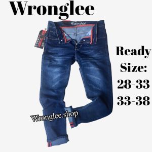 Wronglee|Celana Jeans Pria Bahan Melar Streetch Pria|Celana Slimfit Fashion Pria Mode Premium 28-38