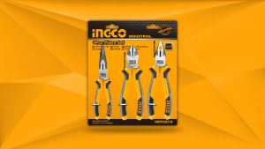 Tang Pliers 3pcs Set INGCO HKPS28318 Potong Kombinasi Lancip 6\" 6\" 8\"