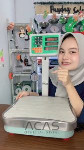 ACAS - 207 Timbangan Kapasitas 60kg / 200gr Duduk Digital Free Charger Double Display Elektronik Lipat Sembako Laundry Buah Barang Ekspedisi Beras Electronic platform scale Kapasitas 60 kg / 200 gr