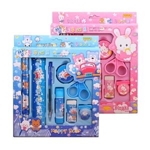 Paket Alat Tulis 9in1 7in1 8in1 5in1 Stationery Set Alat Tulis Set Lengkap Penggaris Pulpen Alat Sekolah Karakter Lucu