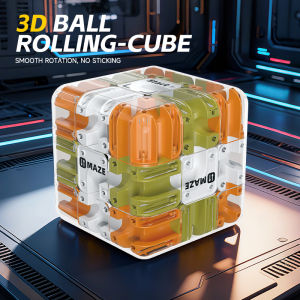 3D Maze Magic Cube Six-sided Transparent Puzzle Speed Cube Cubes Maze Toys For Childrens Educational Toys Birthday Party Gift
