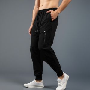 Mens Casual Elastic Workwear Pants Fitness Training Autumn Winter Style Running Sports Long Trousers Outdoor Versatile Pants