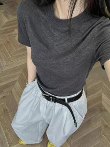 CHOEFULYN | Elegant Simple T-Shirt Round Neck