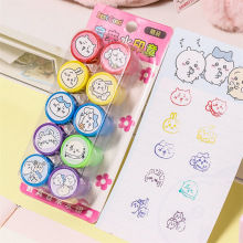 10 Chiếc Tem Hoạt Hình Chiikawa Hachi Usagi Nhiều Màu Tem Phần Thưởng Trẻ Em Nhiều Màu Sắc Văn Phòng Phẩm Học Sinh Quà Tặng Trẻ Em Hộp Đồ Chơi