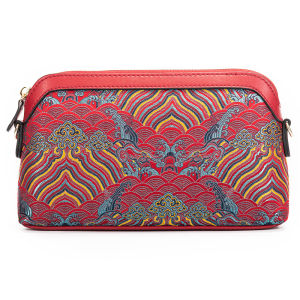 Silk Tassel Handbag Versatile Retro Woven Silk Womens Handbag Crossbody Bag for Middle-Aged Mothers Portable Embroidered Bag