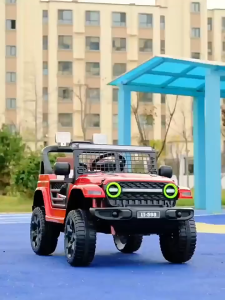 Large 12V Kids Electric SUV Car with Parent Remote Control | Leather Seat Soft EVA Wheels Doors Music & Lights | Educational Toy Gift for Boys Girls 1-2-3-4-5-6-7-8-9-10-11-12 Years Old