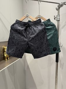 Summer New Mens Fashionable Printed Beach Pants Straight Casual Versatile Five-Quarter Shorts Youth Popular Anti-Wrinkle