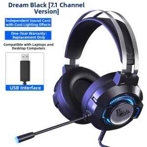 Aula | Wired Gaming Headset with Microphone for Desktop Laptop Phone and Tablet