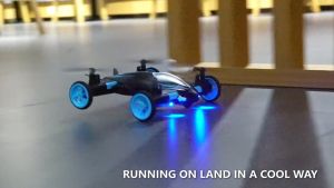 JJRC H110 Mainan RC Remote Control Mobil Drone Dual Mode Darat Udara