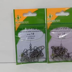 ICHIBAN CRANE SWIVEL WITH INSURANCE SNAP (YM-1901+YM-2006)