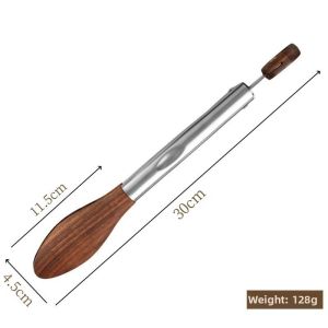Besee | Anti-scald Multi-function Walnut Wood Stainless Steel Kitchen Food Tongs